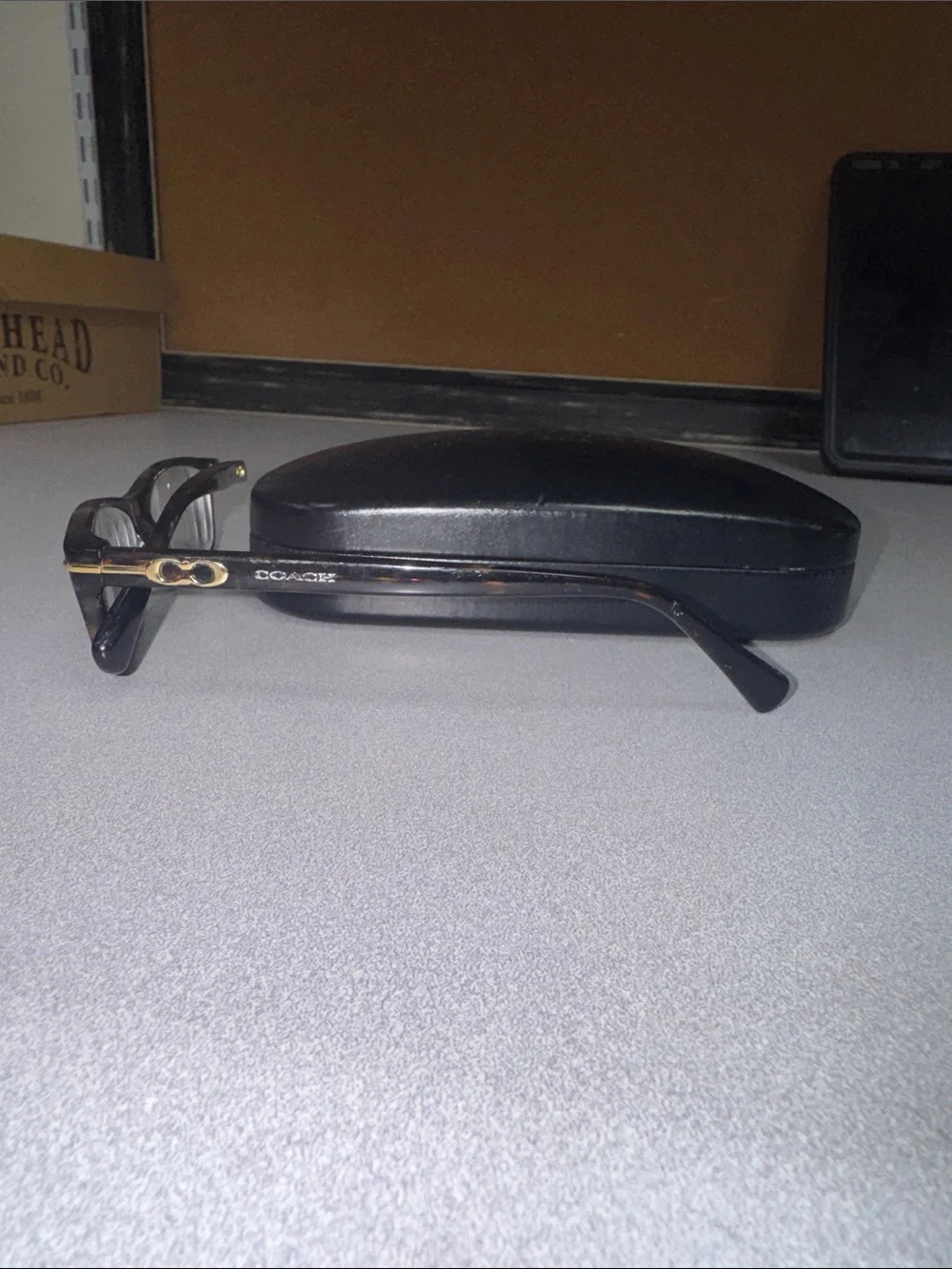Coach Tortoiseshell Logo Reading Glasses